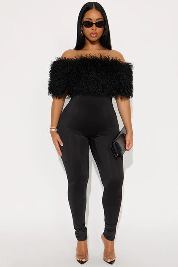 Fur Shawl Jumper