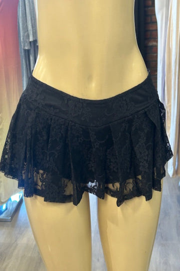Pleated Lace Skirt