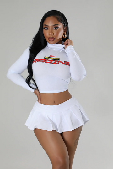 Pleated Stretch Skirt JNK USA