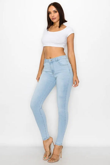 High Rise Classic Premium Skinny Jean ENCORE JEANS.CORP