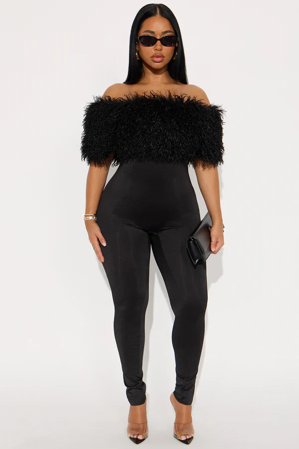 Fur Shawl Jumper