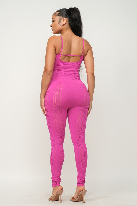 Seamless Cut Out Jumpsuit