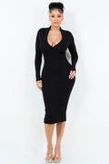 Keepin' it Classy Collared Ribbed Dress HERA COLLECTION