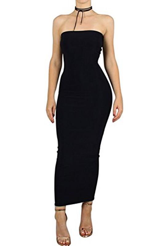 Bodycon Tube Midi Dress