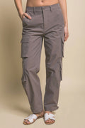 Cargo Pants With Snap Button STYLE MELODY, INC