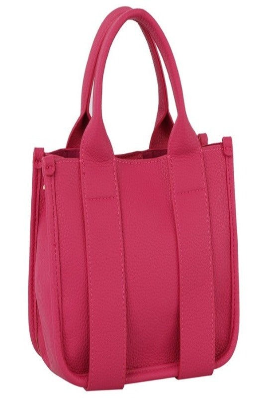 Soft Leather Mini Tote Bag