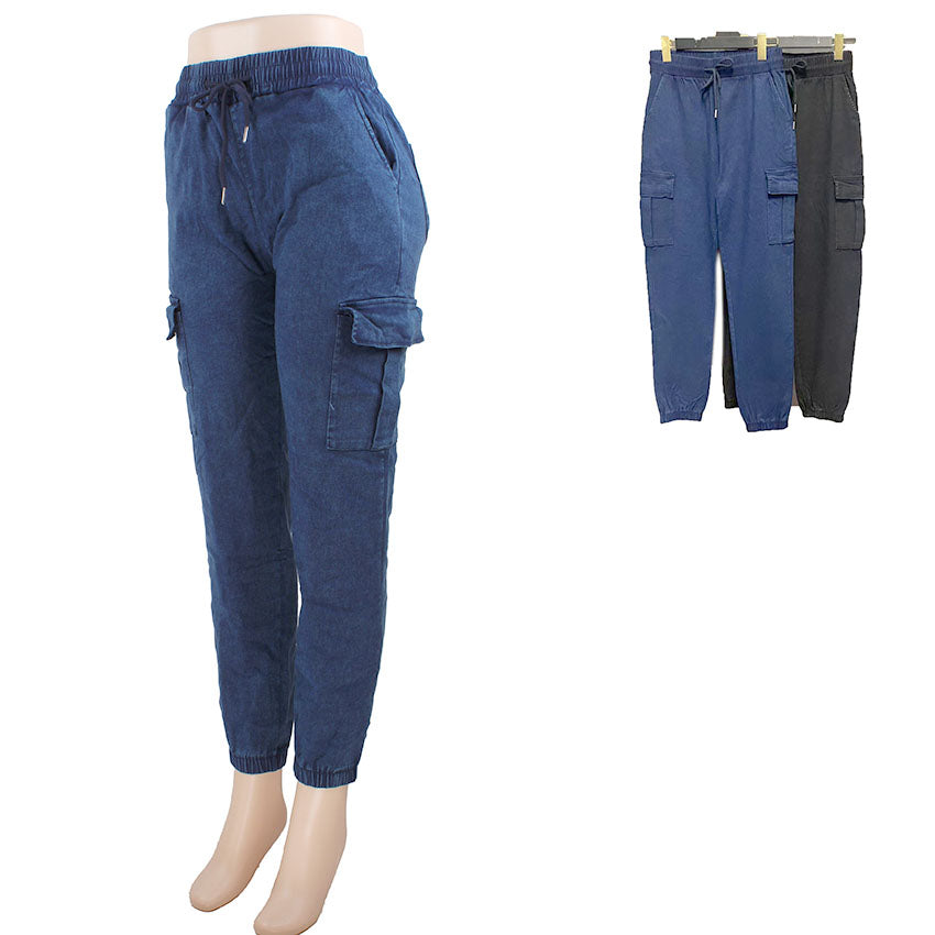 Denim Cargo Jogger
