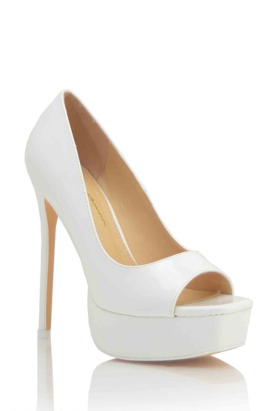 Peep Square Toe Platform Heel Shoe OLI J INC