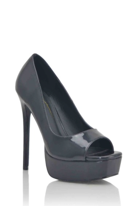 Peep Square Toe Platform Heel Shoe OLI J INC