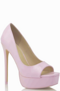 Peep Square Toe Platform Heel Shoe OLI J INC