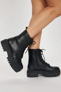 Lace up Combat Booties LEGEND FOOTWER INC