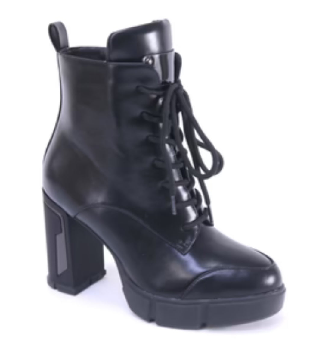 Platform Lace up Combat Booties SUMMER RIO CORP