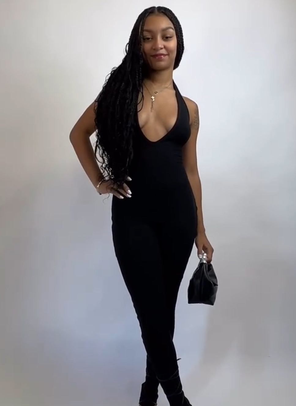 Halter Lace Up Jumpsuit