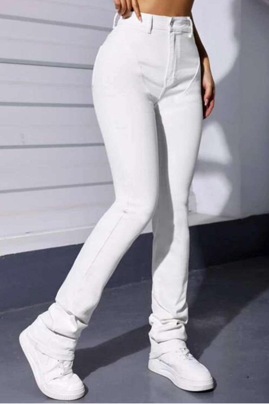 High Waisted Stacked Pants