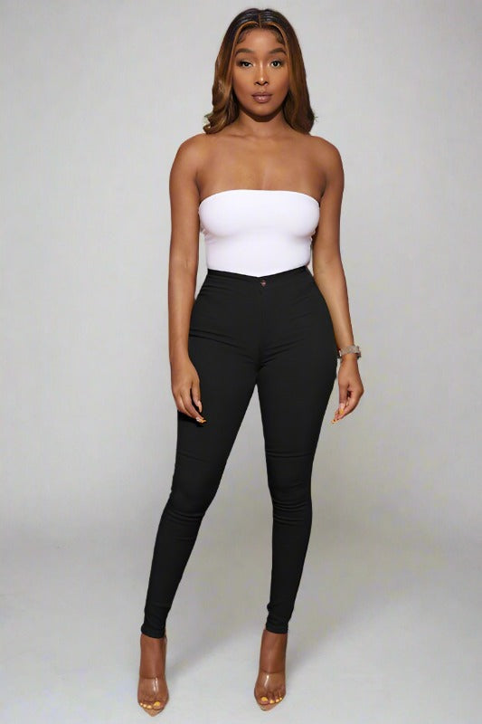 Super Stretch Classic High Waisted Pants JC & JQ INC