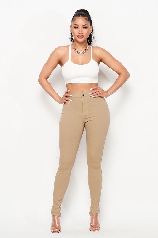 Super Stretch Classic High Waisted Pants JC & JQ INC