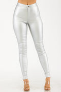 Metallic Skinny Pants JC & JQ INC