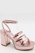 Strappy Metallic Platform Heel J.P ORIGINALS