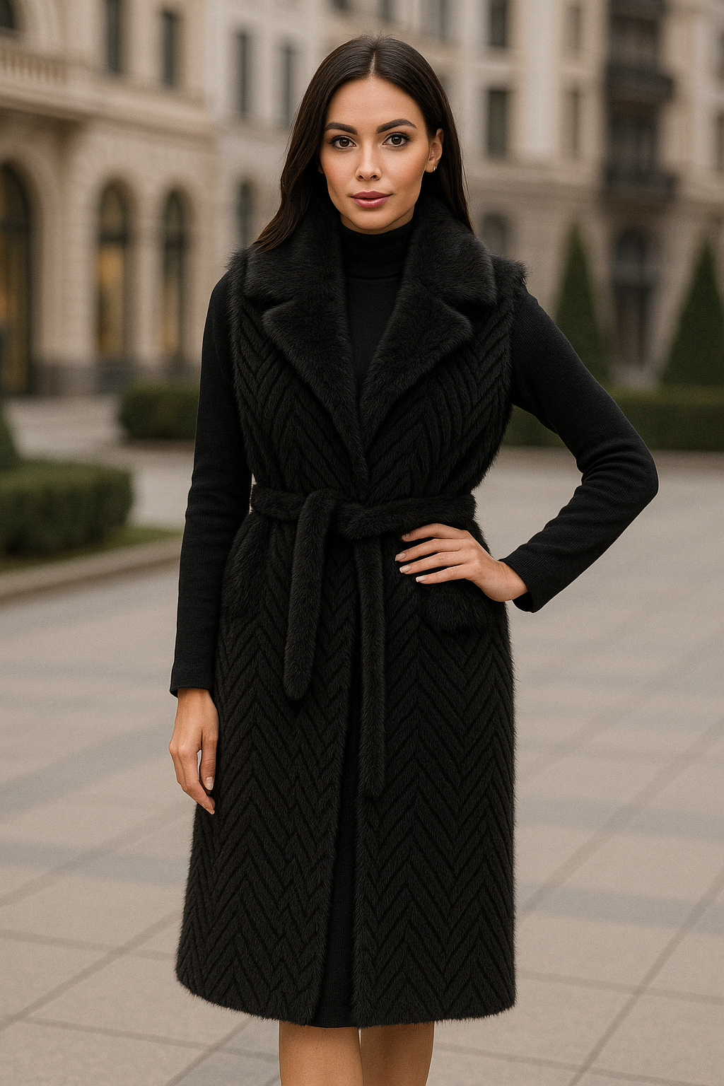 Long Fur Vest