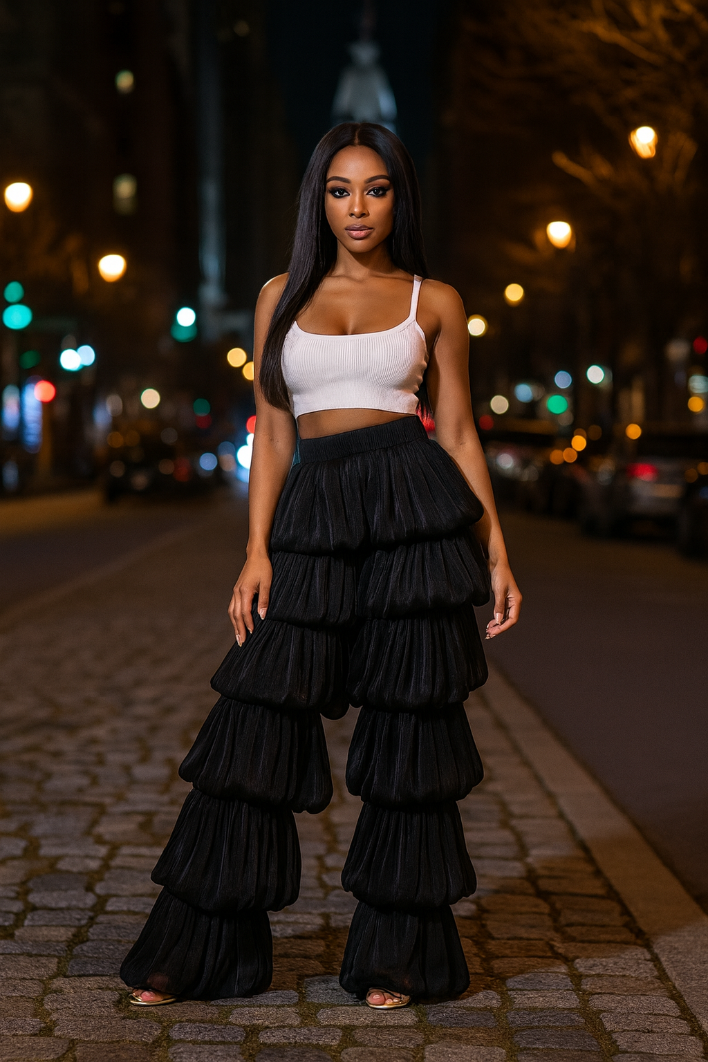 Tiered Flair Pants