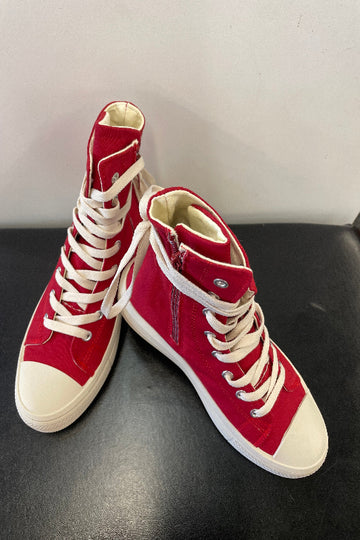 Lace Up Platform High Top Sneakers