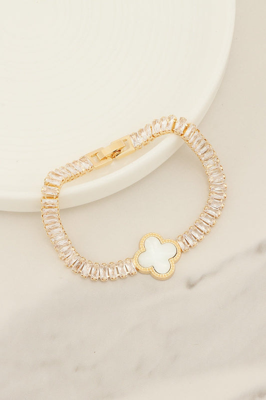 Midnight Clover Bracelet