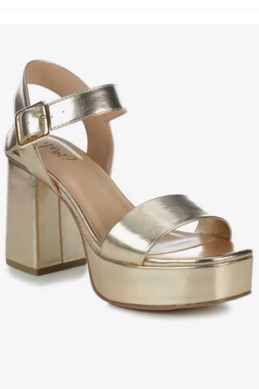 Platform Heel with Ankle Strap