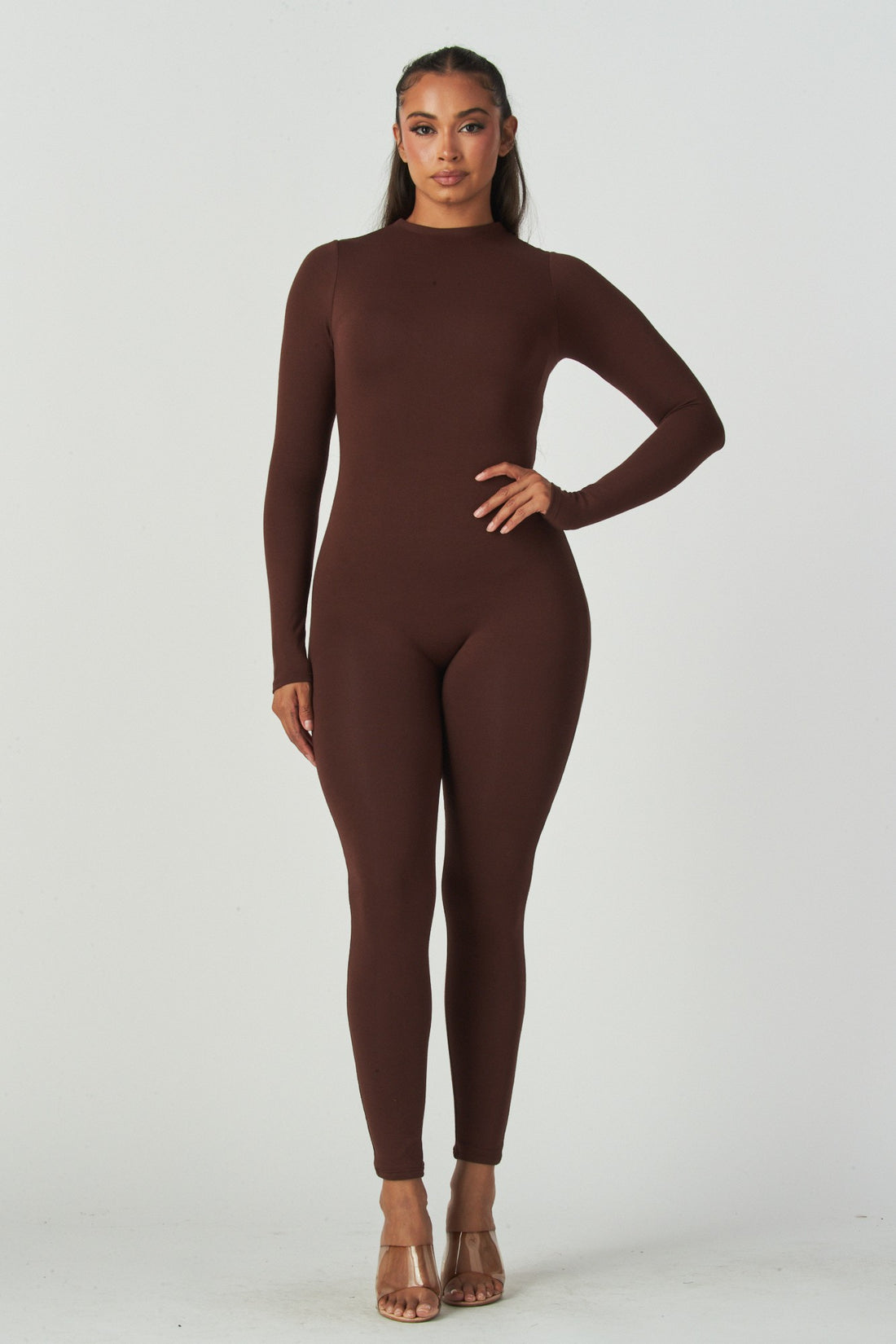 Mock Neck Jumpsuit