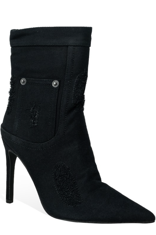 Denim Bootie INTOUCH FOOTWEAR INC