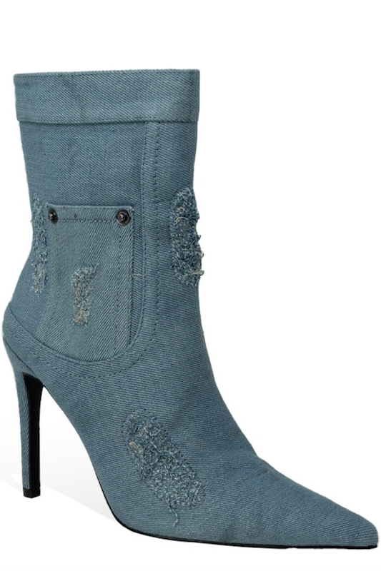 Denim Bootie INTOUCH FOOTWEAR INC