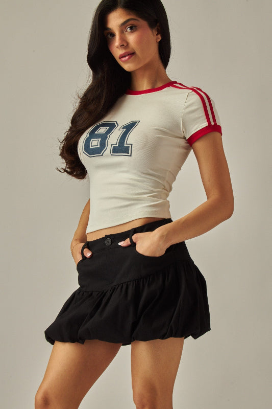 Elevate your casual wardrobe with this versatile denim  mini skirt skort.