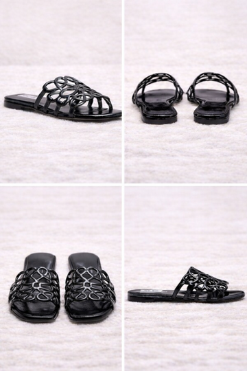 Cutout Slide Sandals