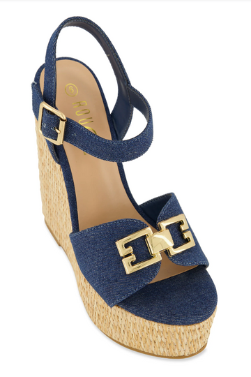 Platform Wedge with Ankle Strap