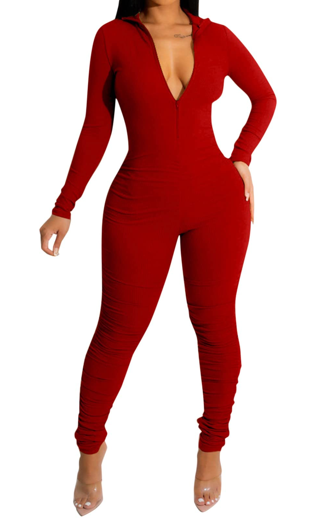 Zip Up Full Body Jumpsuit JNK USA