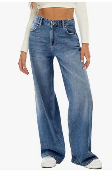 High Rise Wide Leg Jeans