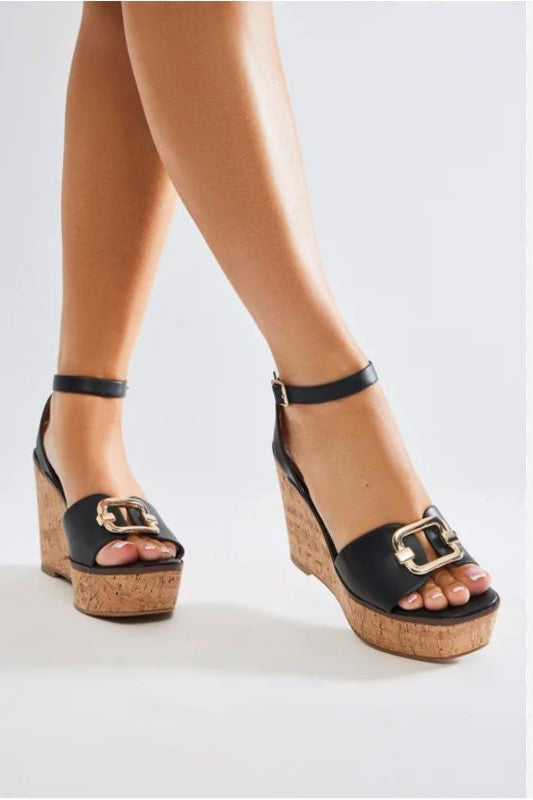 Wedge Heel with Ankle Strap