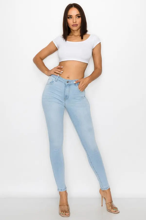 High Rise Classic Premium Skinny Jean ENCORE JEANS.CORP