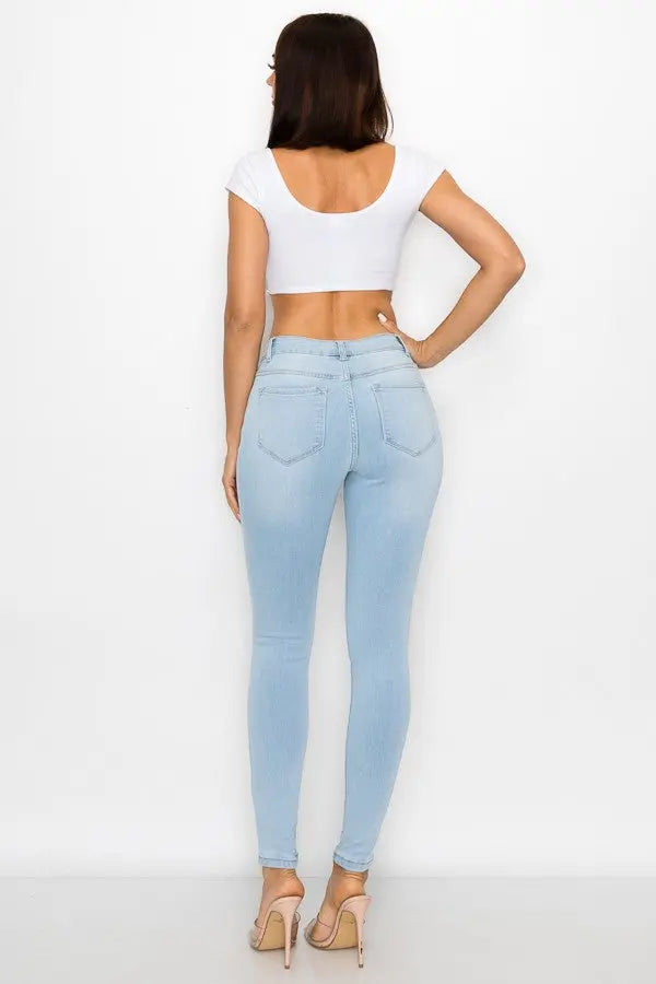 High Rise Classic Premium Skinny Jean ENCORE JEANS.CORP