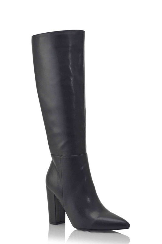 Knee High Boot with Thick Heel OLI J INC