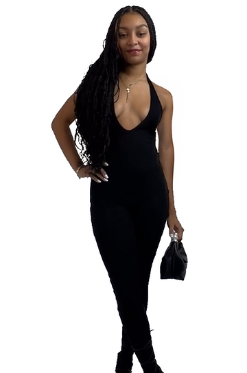 Halter Lace Up Jumpsuit