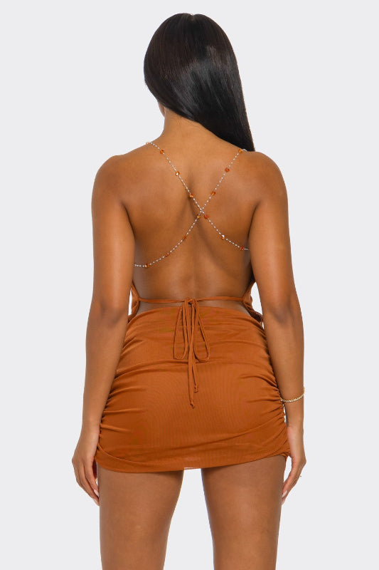 Mesh Mini Dress