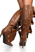 Folded On Me Leather Boots KIMERA INTERNATIONAL