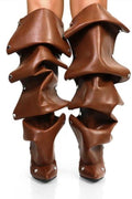 Folded On Me Leather Boots KIMERA INTERNATIONAL