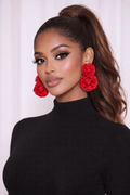 Unleash your bold side with these striking Blooming Rose Earrings—a fearless statement piece