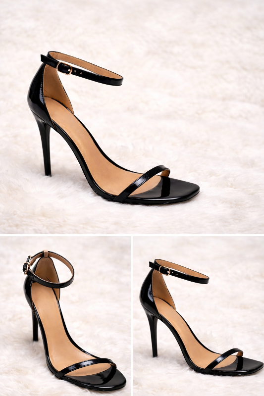 One Thin Band Heel with Ankle Strap