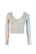 Long Sleeve V-Neck Sweater Top EHL IMPORTS