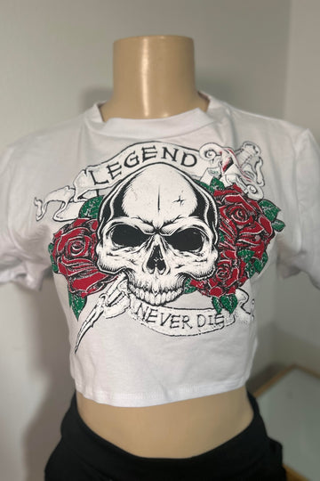 "Legends Never Die" Graphic Top