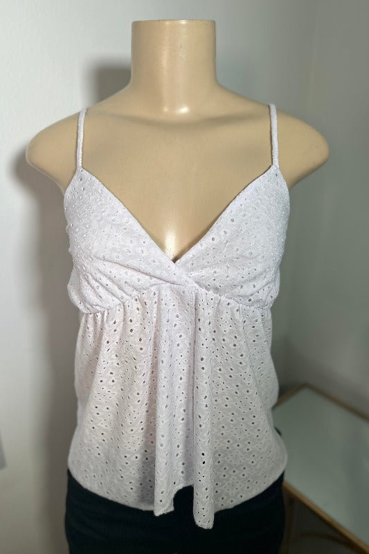 Eyelet Cami Top