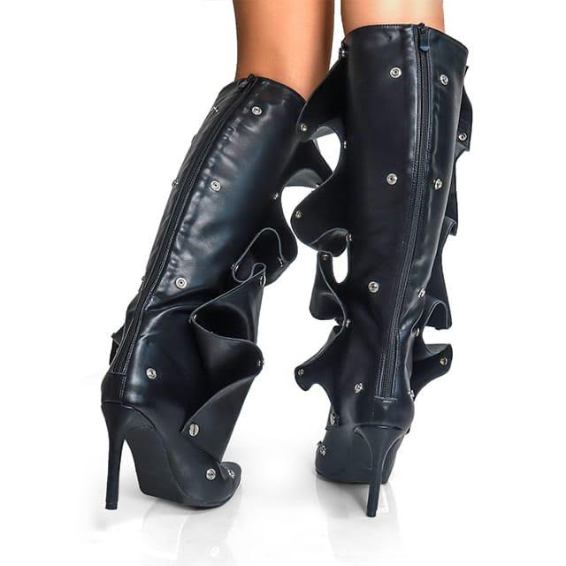 Folded On Me Leather Boots KIMERA INTERNATIONAL