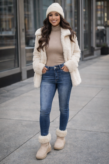 Classic High Contrast Skinny Jeans